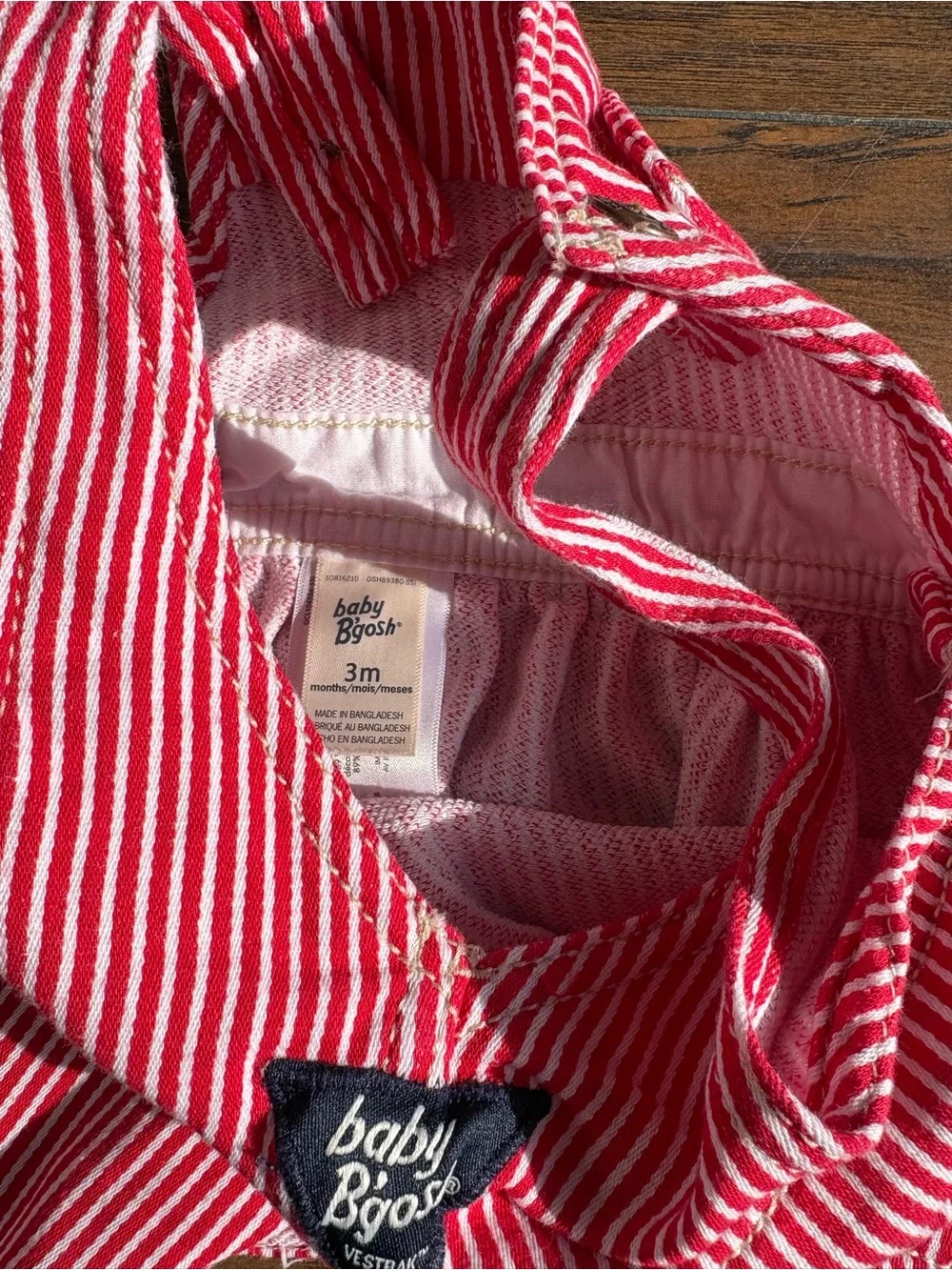 Baby B’gosh Red Stripe Jumper Dress 3M
